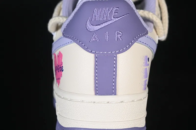All categories Nk Air Force 1 Air Force series Nk Air Force 1 Low Air Force low-top Nike Air Force 1'07 Low "Confession" Hand-painted graffiti Purple pink confession Air Force 1 low-top casual sneakers BD7701-220